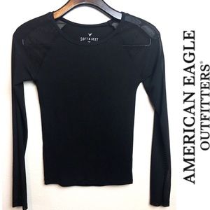 American Eagle Soft & Sexy black top size XS